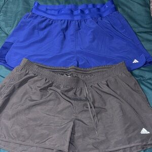 adidas Women's Athletic Shorts Duo - Blue and Black